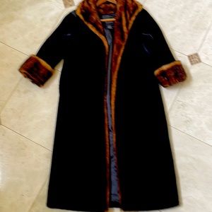 Full length faux mink Tally Ho of London